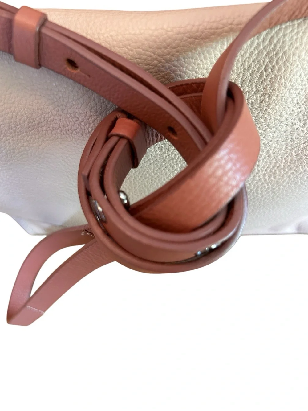 Clark’s Leather Crossbody Bag - Classic Nude & Tan - Quiet Luxury - NeutralCore